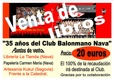 Presentación del libro "35 años del Club Balonmano Nava"