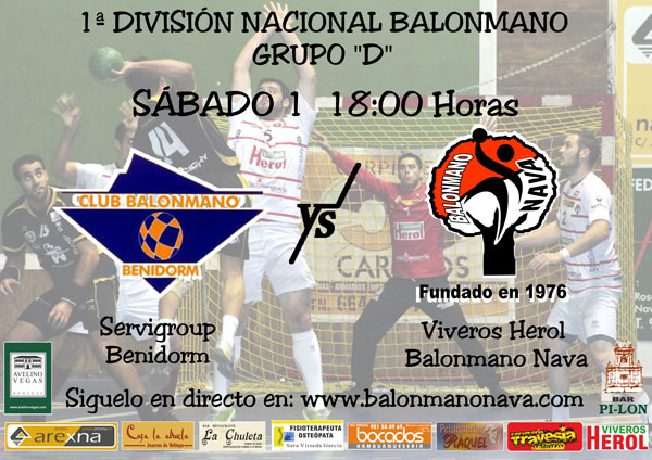 El partido de mañana contra Benidorm será retransmitido por Bm Nava Directo
