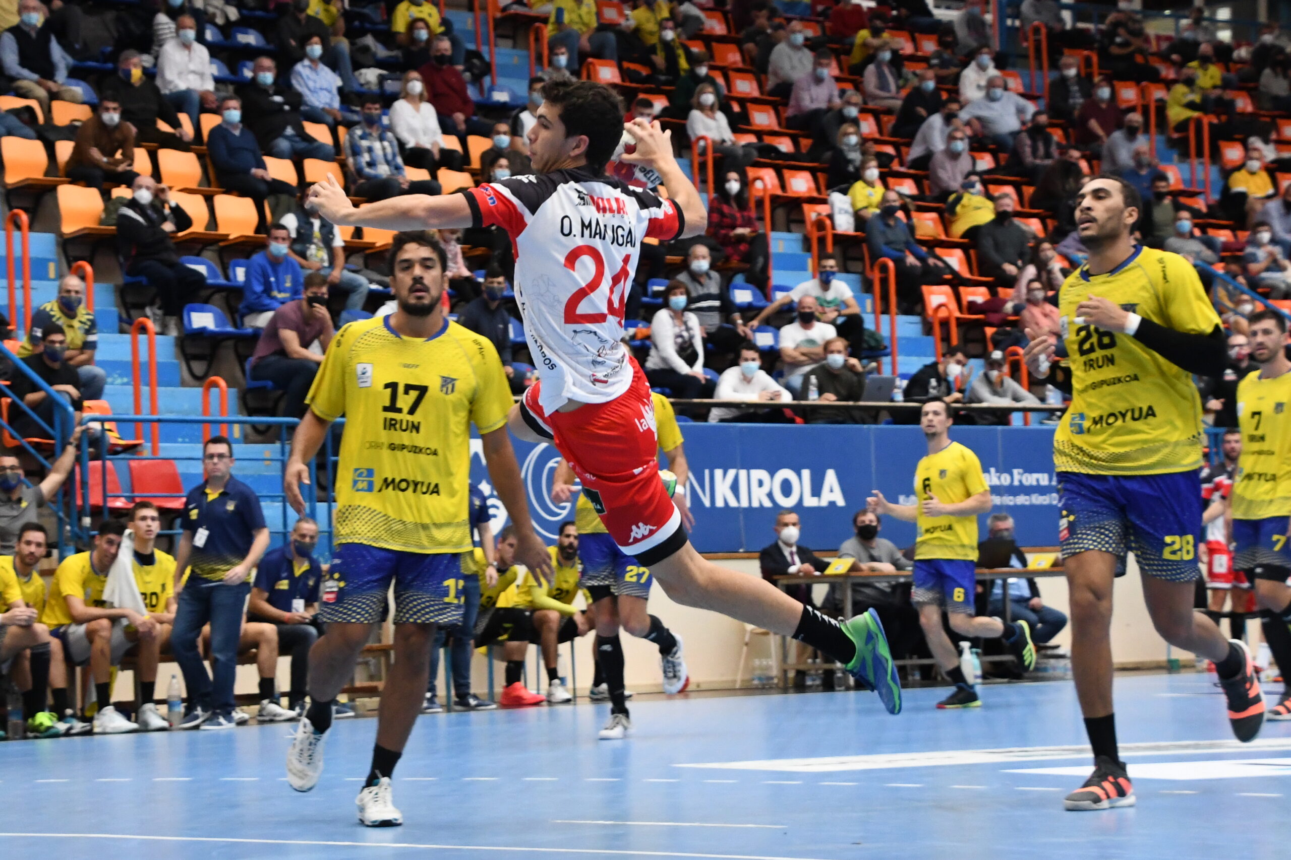 Óscar Marugán ante Irún / Foto: Arrate Morales